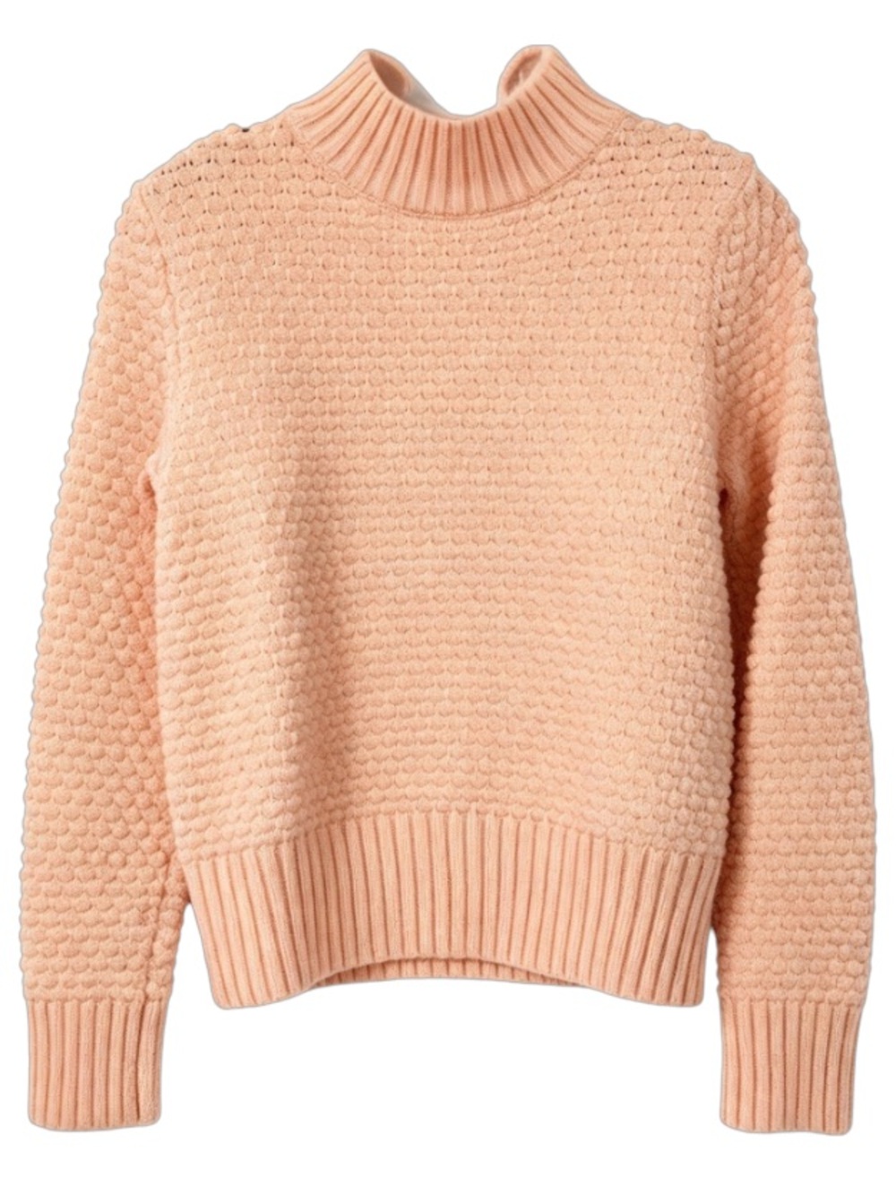 Banana Republic Textured Mock Neck Back-Zip Sweater